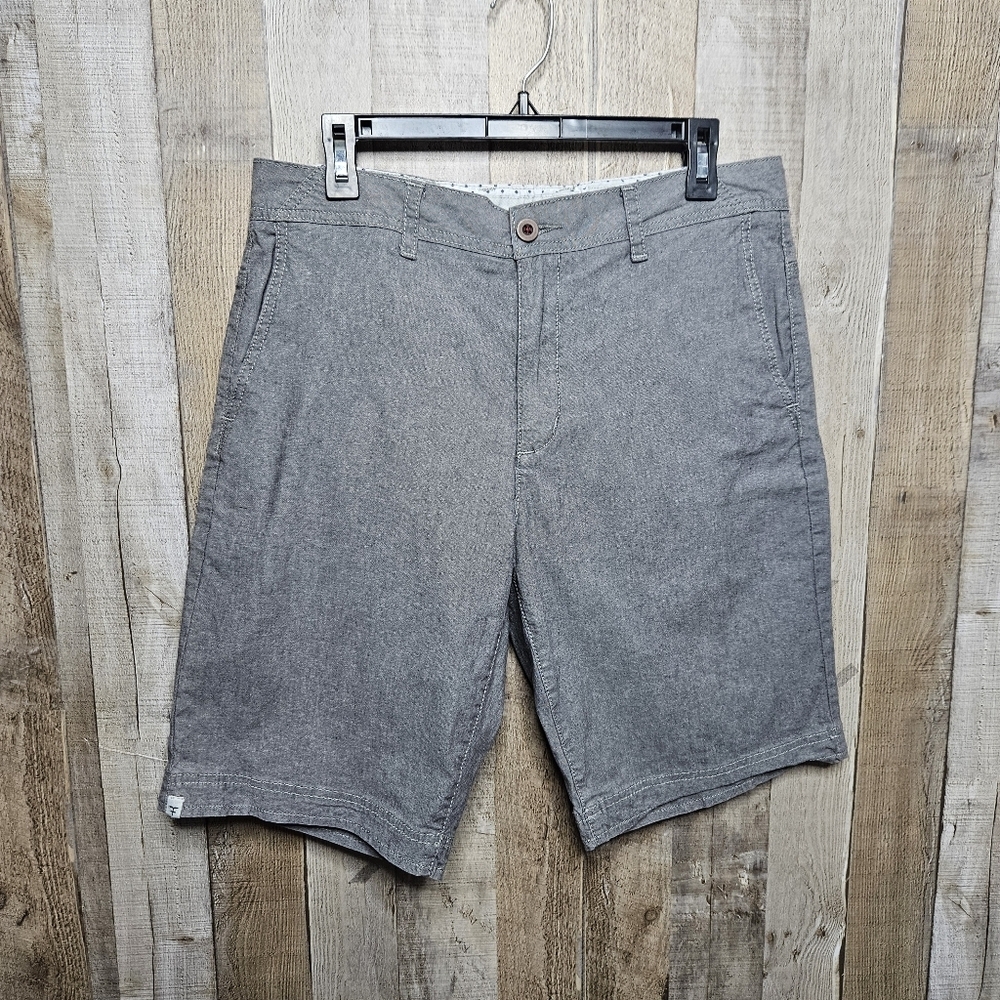 Five Four Chino Shorts Mens Size 33 Gray Flat Front Casual